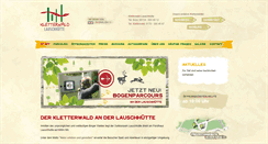 Desktop Screenshot of kletterwald-lauschhuette.de